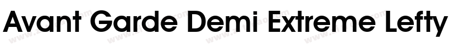 Avant Garde Demi Extreme Lefty字体转换